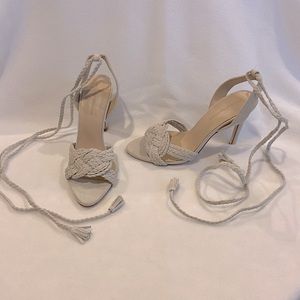 Zara Suede Strappy Heels